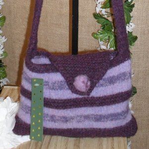 🌺Purple & Lavender Felted Wool Bag🌺